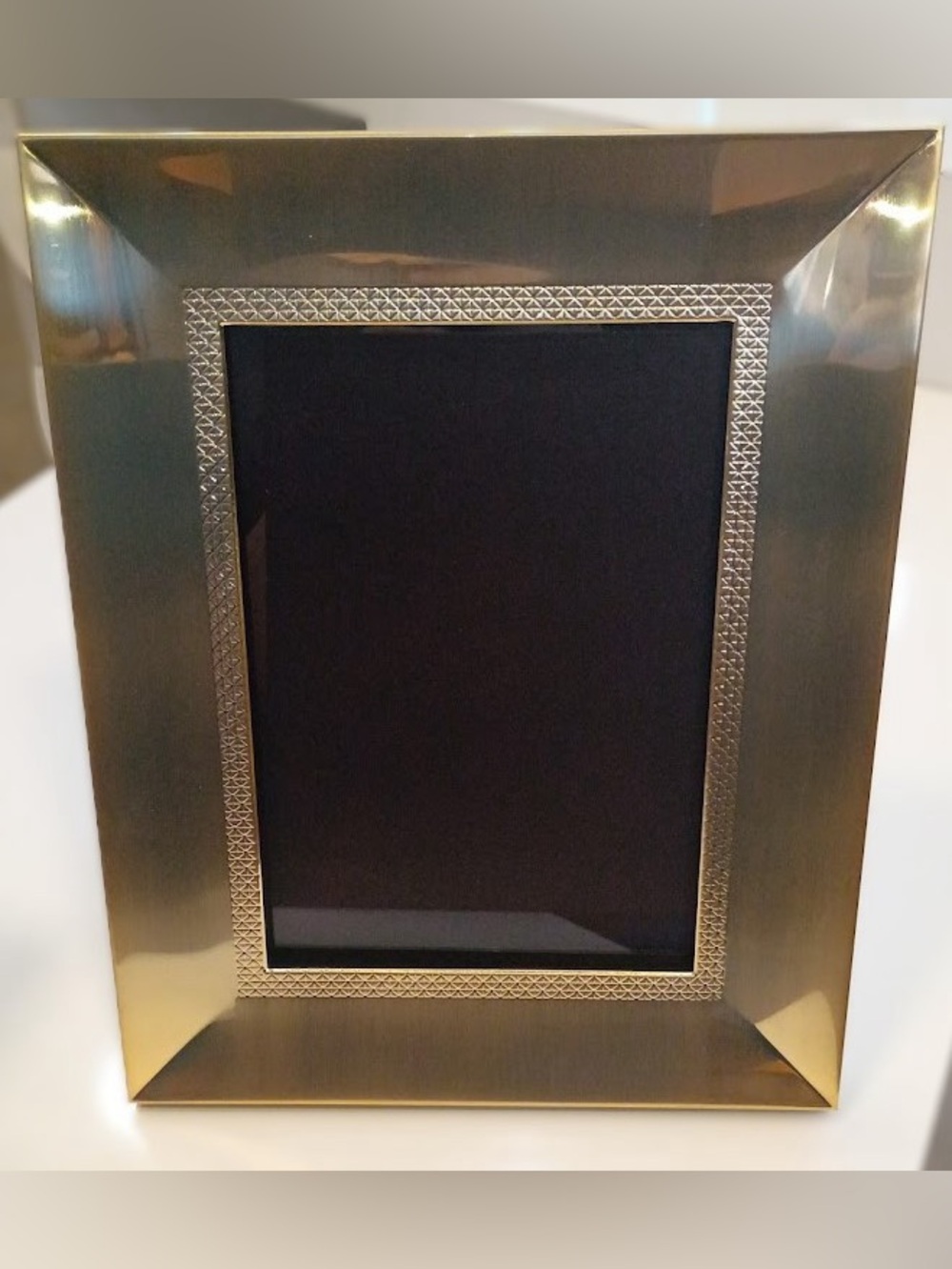 Waterford Lismore Diamond Gold 8x10" Frame, NEW